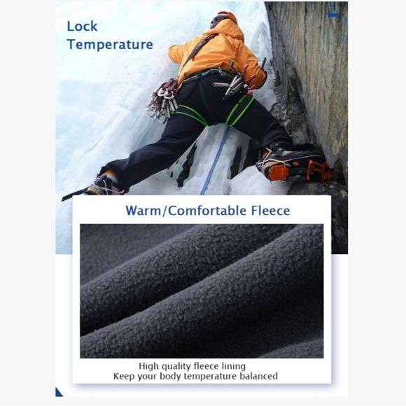 Gash Hao Mens Snow Ski Waterproof Softshell Snowboard Pants 38” x 32” - Picture 3 of 9